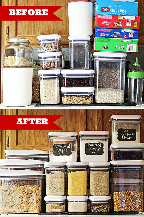 Before and After with OXO POP Containers