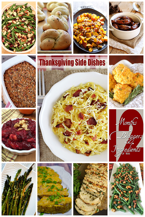 Thanksgiving Side Dishes - 12Bloggers November Event