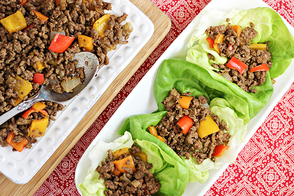 Mexican Beef Taco Lettuce Wraps Recipe