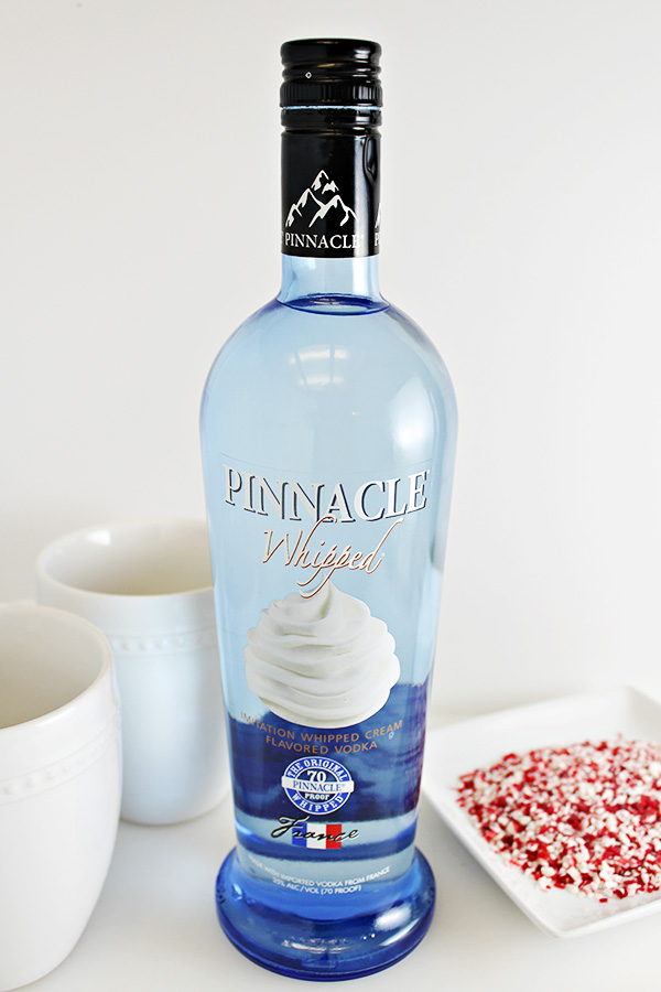 Pinnacle Whipped Vodka for Peppermint Hot Chocolate