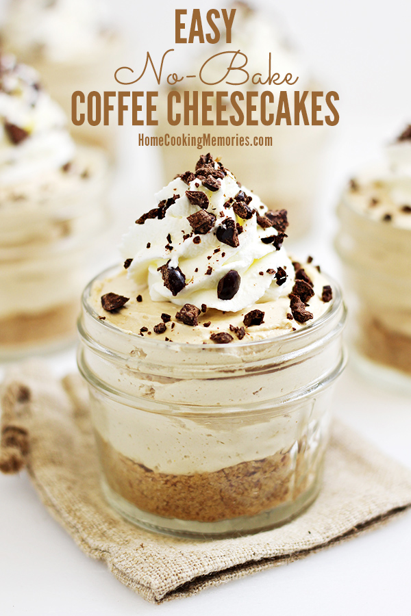 Coffee lovers, this is for you: Easy No-Bake Coffee Cheesecakes recipe! This is so good and SO easy. You’ll seriously be able to make these mini dessert cups in less than 30 minutes.