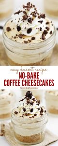 Easy No-Bake Coffee Cheesecakes Recipe