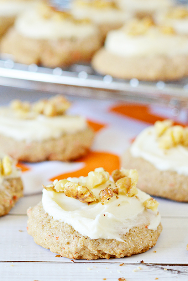 Carrot Cake Mix Cookies Recipe with Cream Cheese Frosting