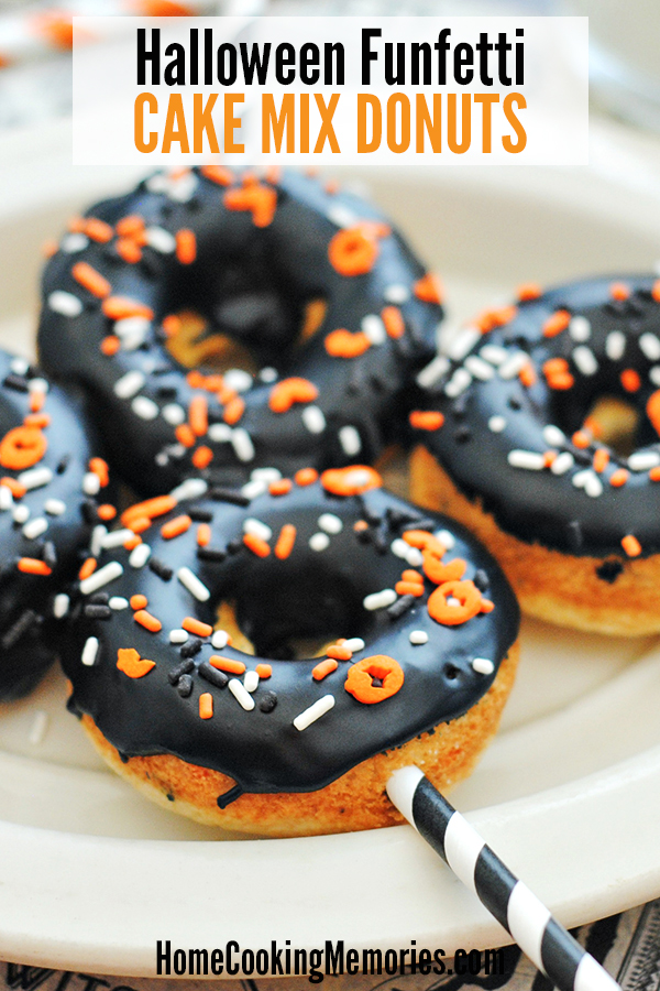 Halloween Funfetti Cake Mix Donuts Recipe