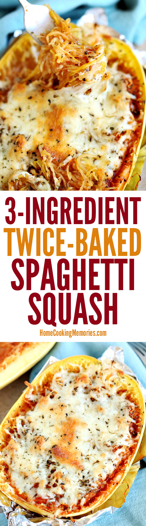 3-Ingredient Twice-Baked Spaghetti Squash Recipe - Home Cooking Memories