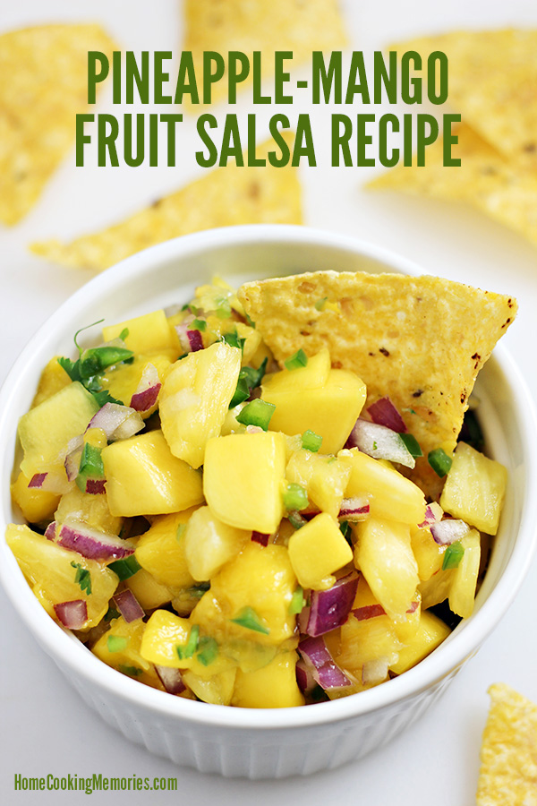 With a few fresh ingredients, you can mix up this Pineapple Mango Fruit Salsa Recipe up in no time! Use as a topping for fish tacos, shrimp fajitas, or chicken. Or, grab some tortilla chips to turn it into a snack for your next party.
