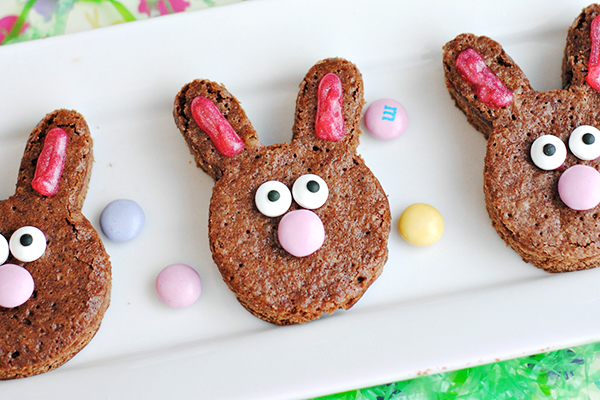 Homemade Brownie Easter Bunnies Recipe
