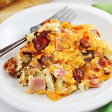 Cheesy 3-Meat Breakfast Casserole Recipe