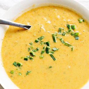 Creamy Leek and Potato Soup Recipe with Carrots