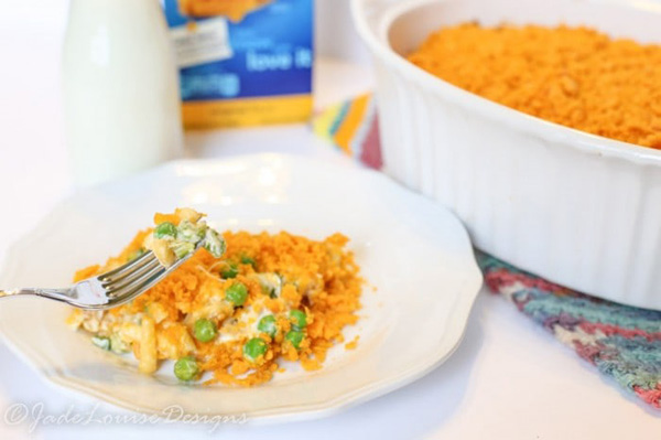 Macaroni & Cheese Chicken Casserole Recipe by Busy Creating Memories