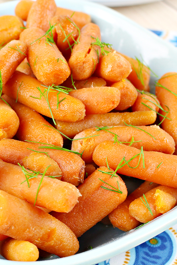 Slow Cooker Baby Carrots with Honey and Brown Sugar Recipe