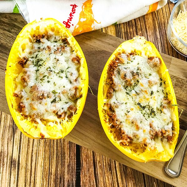 Easy Baked Spaghetti Squash with Meat Sauce Recipe Home Cooking Memories