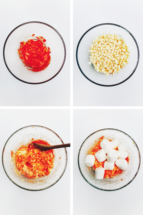 Microwave Candy Corn Taffy Recipe