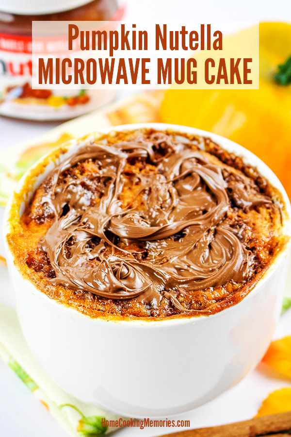 Pumpkin Nutella Microwave Mug Cake Recipe