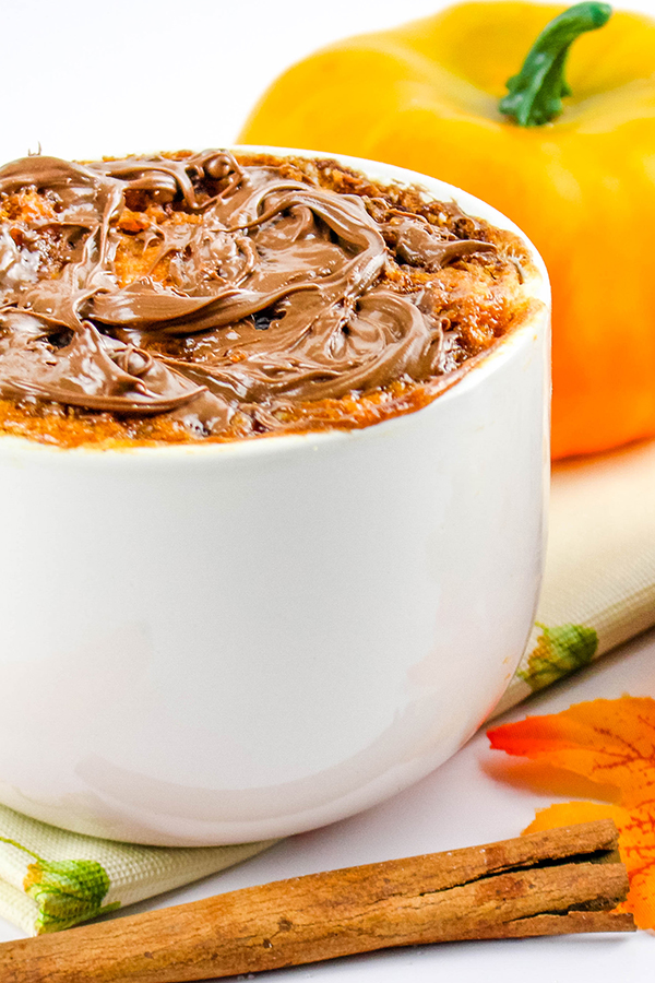 Pumpkin Nutella Microwave Mug Cake Recipe