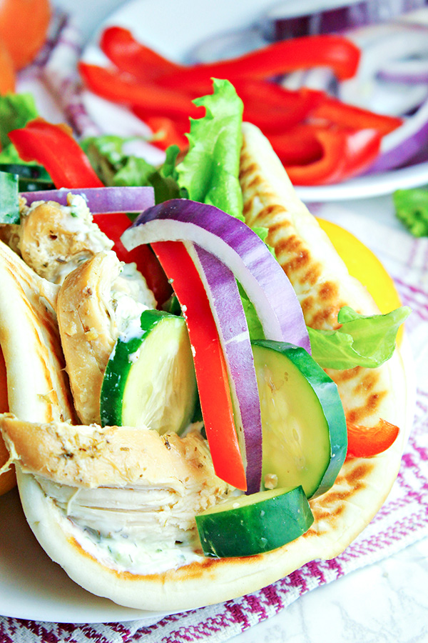 Chicken Gyros with Homemade Pitas - Gills Bakes and Cakes