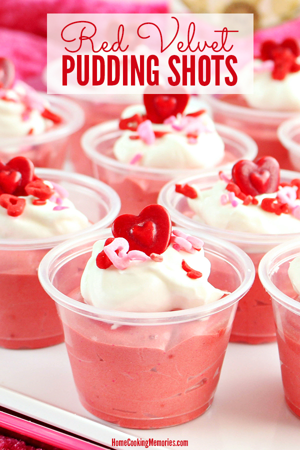 Red Velvet Pudding Shots Recipe