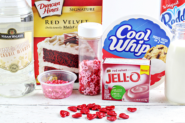 Red Vevet Pudding Shots Recipe