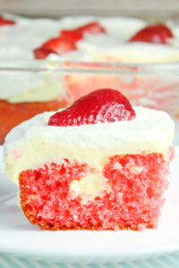 Lemon Strawberry Poke Cake Recipe - Home Cooking Memories