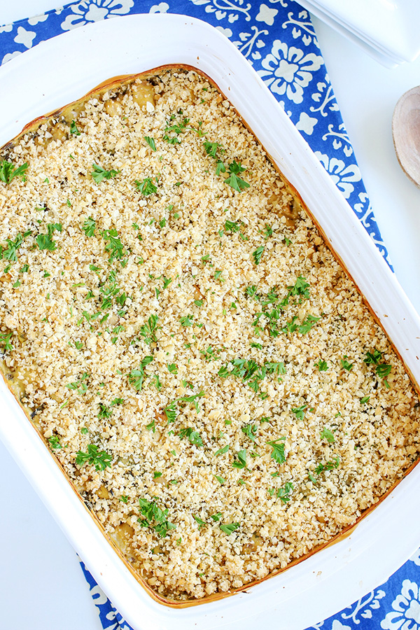 Rice Casserole with Chicken fresh from the oven
