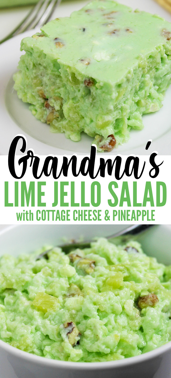 green jello salad