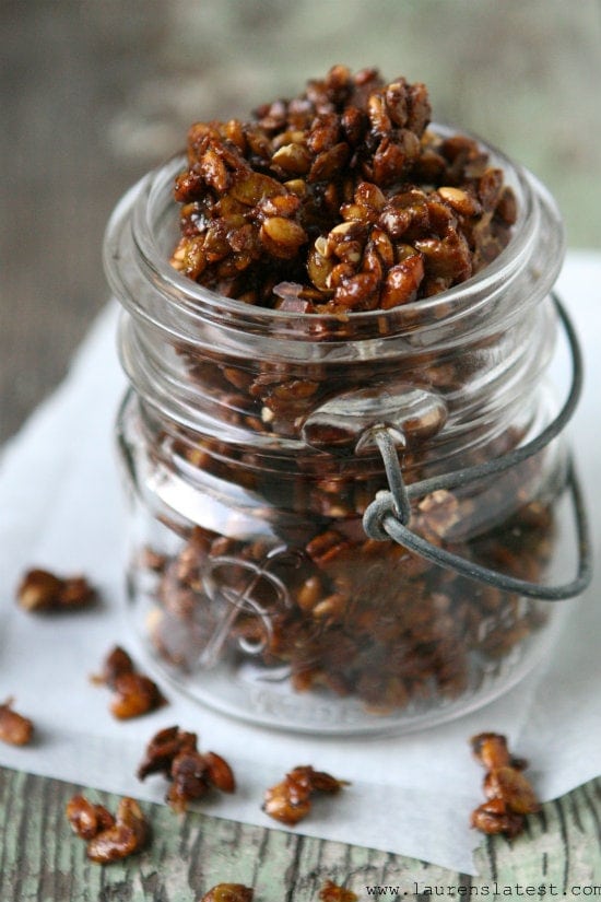 Such a perfect Fall treat! This is perfect for putting on top of your pumpkin spice ice cream or an oatmeal topping in the morning! 