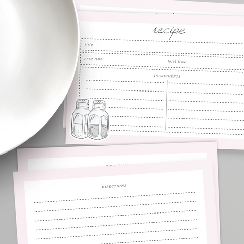 Free Blank Cookbook Template - Download in PNG