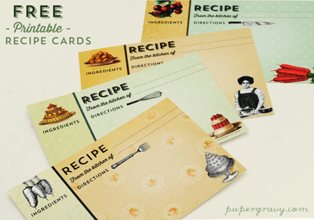 20+ Free Recipe Cards Printable: Easy Cooking Templates