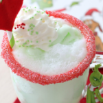 You can make your kids these Grinch Ice Cream Floats this holiday season!