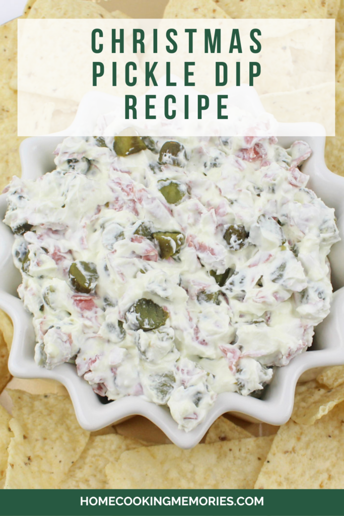 Check out our recipe for the Christmas Pickle Dip!