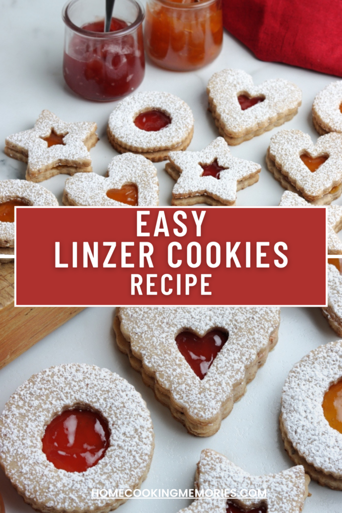 Here you can make these easy Linzer Cookies for then holiday season!