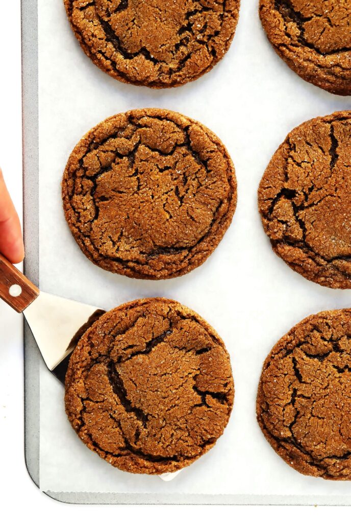 Chewy Ginger Molasses Cookies from Gimme Some Oven for your Christmas party!