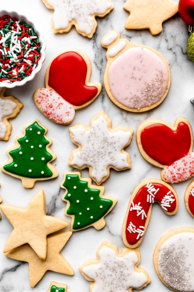 Christmas Sugar Cookies from Sally's Baking Addiction for your Christmas party!