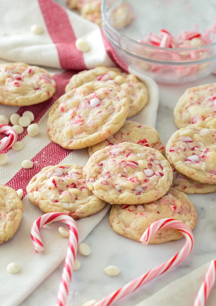 White Chocolate Peppermint Cookies from Preppy Kitchen for your Christmas party!