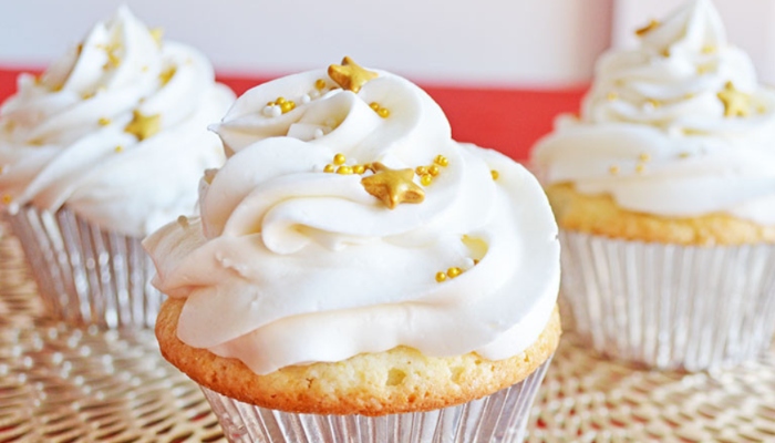New Year's Eve Champagne Cupcakes are a perfect treat to have at the end of the year!
