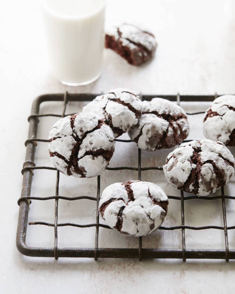 Gooey Chocolate Crinkle Cookies from What's Gaby Cooking for your Christmas party!