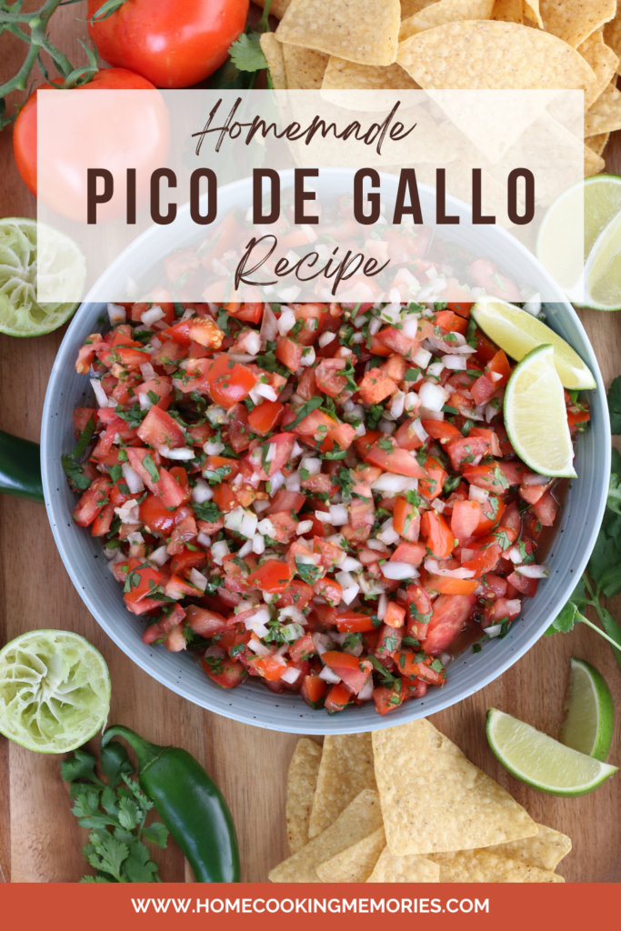 This Homemade Pico de Gallo recipe is so easy to make!