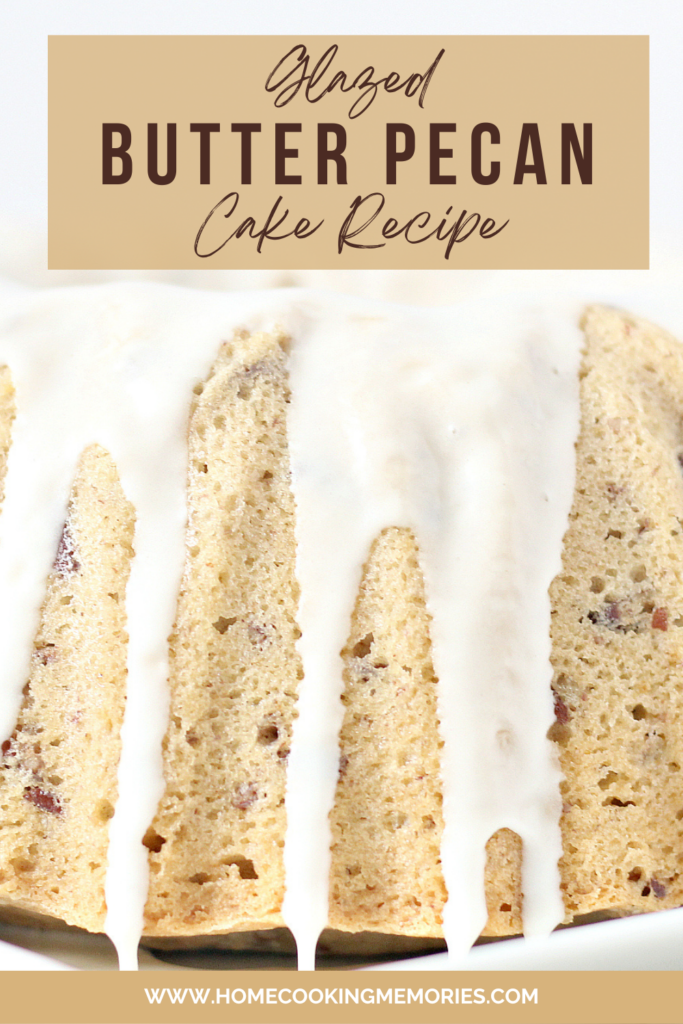 You will love this simple Glazed Butter Pecan Cake Recipe!