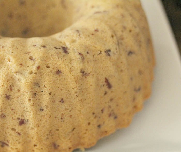 Let Glazed Butter Pecan Bundt Cake cool for ten minutes before taking it out of the bundt cake.