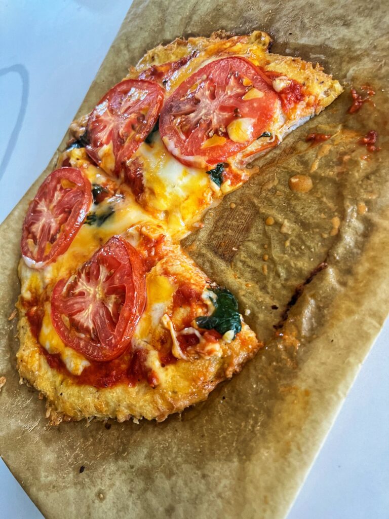 Looking for a low carb pizza? Check out this recipe for Pizza with canned chicken crust!