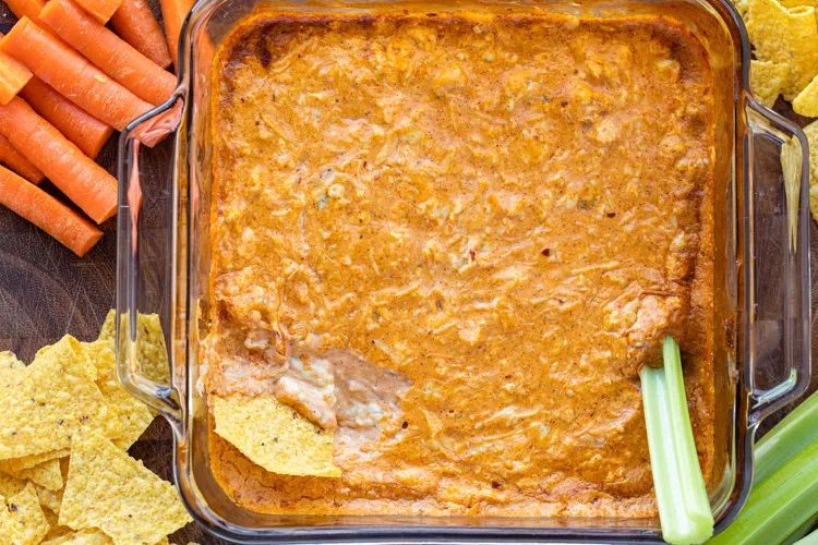 If you are looking for an appetizer for game day, check out this recipe for Buffalo Chicken Dip!