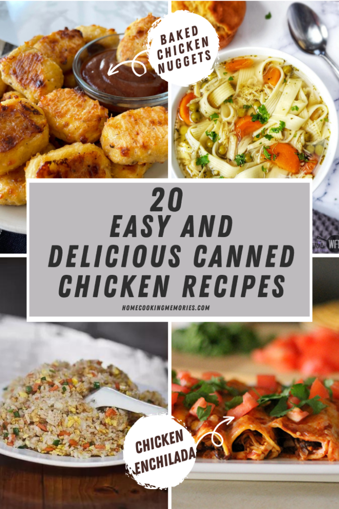 Check out our post where you can find 20 recipes that come with Canned Chicken.