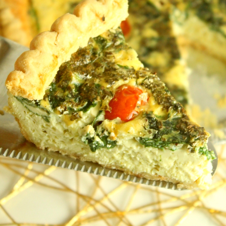 Are you looking for an easy breakfast dish? Check out our recipe for Cheesy Spinach Quiche!