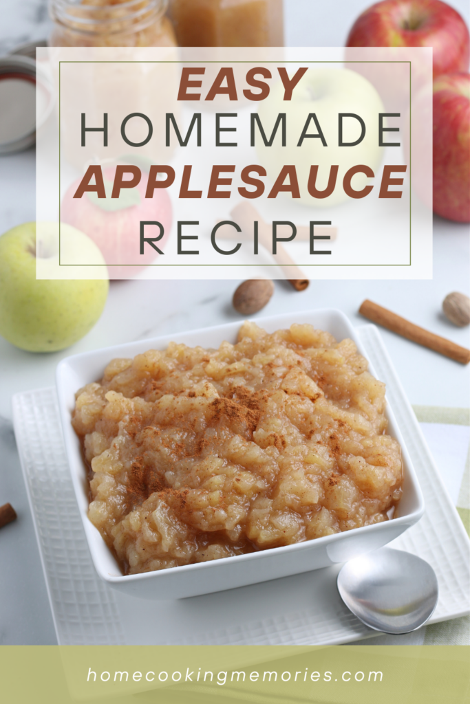 Making Applesauce at home is so easy that you will wonder why you bought the ones from the grocery store.