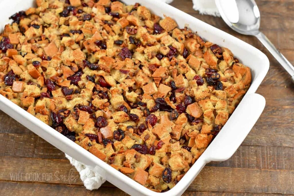 A recipe for Cranberry Stuffing from Will Cook For Smiles.