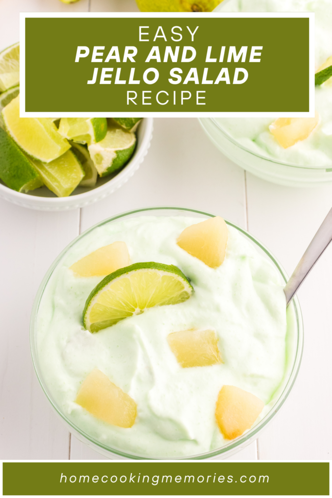 Check out our recipe for Easy Pear and Lime Jello Salad!