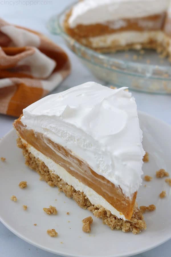 Check out the recipe for No Bake Triple Layer Pumpkin Pie from Cincy's Hopper.