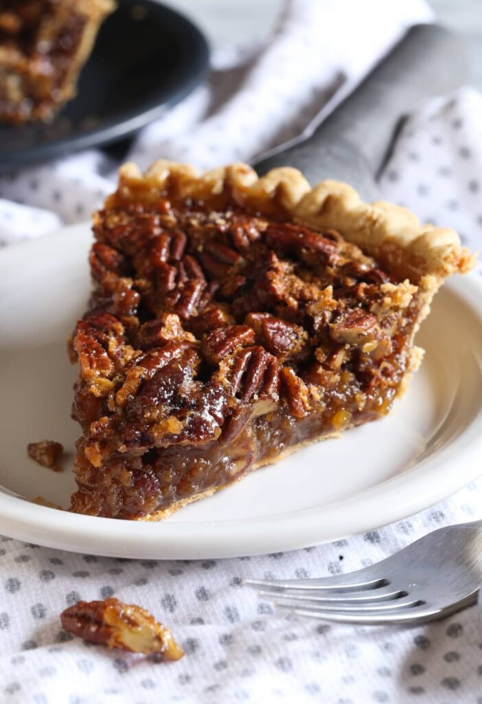 Check out the recipe for Easy Pecan Pie Recipe from Cookies & Cups.