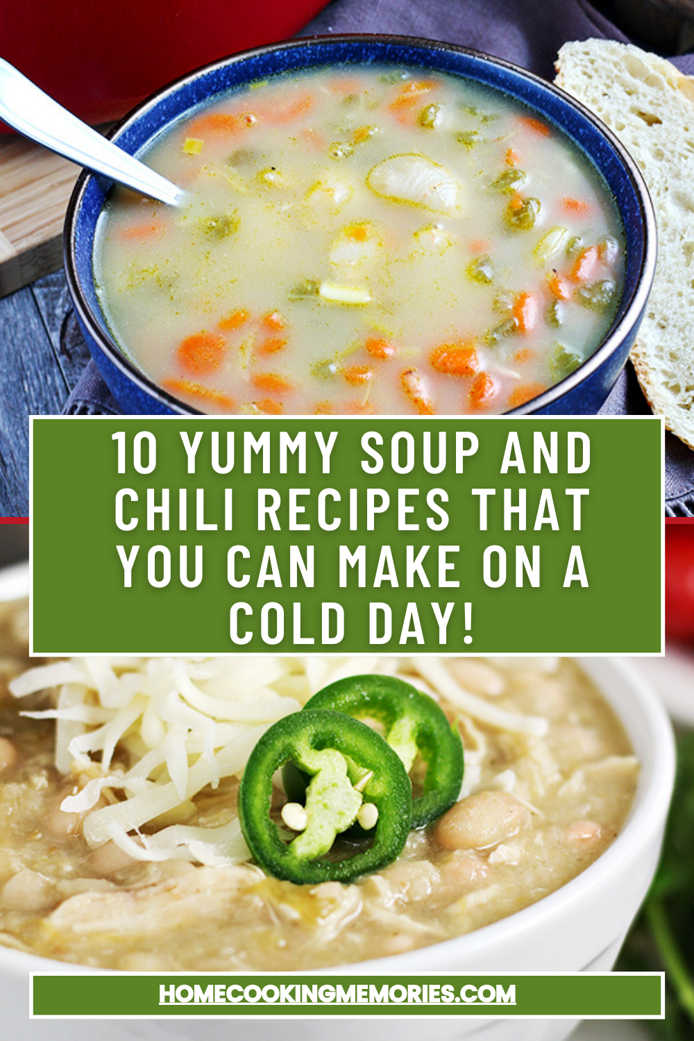 10 Yummy Soup and Chili Recipes that you can make on a cold day! - Home ...