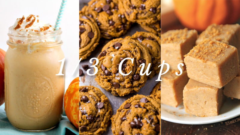 Recipes that use 1/3 cup pumpkin purée